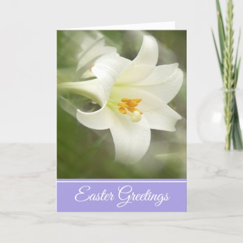 Easter Greeting Card Easter Lily