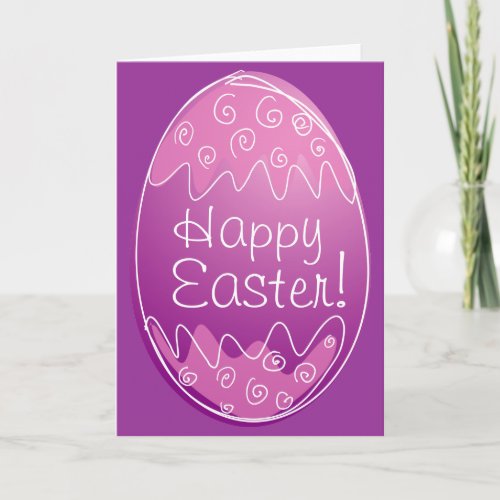 Easter greeting card with custom message  wishes