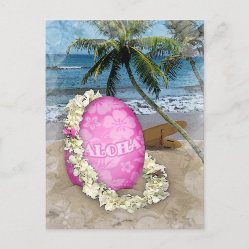 Easter Greeting Hawaiian Style Holiday Postcard