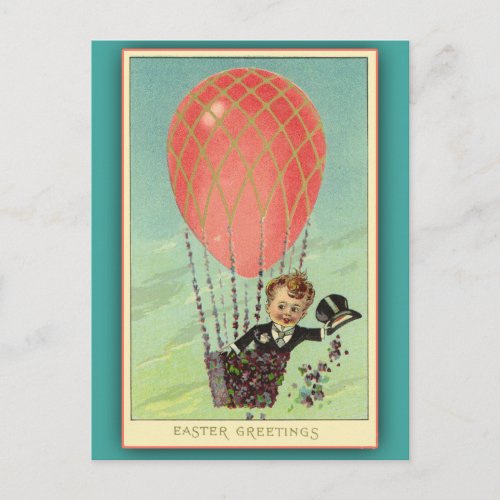 Easter Greetings Cards with Vintage Illustration