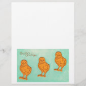 Easter Greetings Chicks Green (Front)