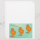 Easter Greetings Chicks Green (Front/Back)