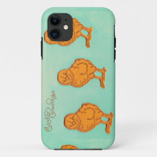 Easter Greetings Chicks Green iPhone 11 Case