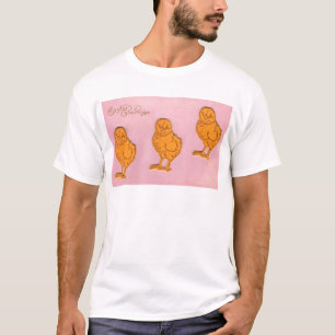 Easter Greetings Chicks Pink T-Shirt