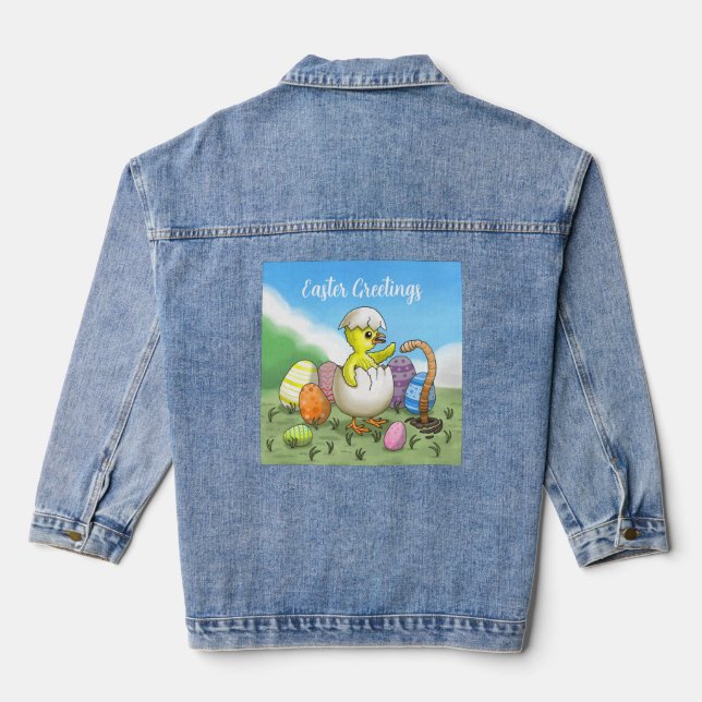 Easter Greetings Denim Jacket (Back)
