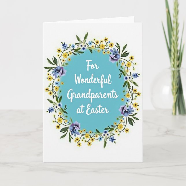 Easter Greetings Grandparents Card (Front)