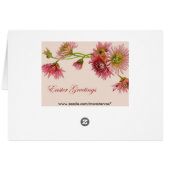 Easter Greetings Greeting Card (Back Horizontal)