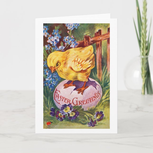 Easter greetings holiday card (Front)