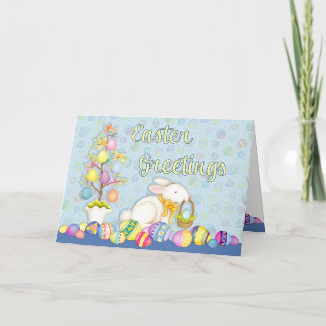 Easter Greetings Holiday Card (Front)