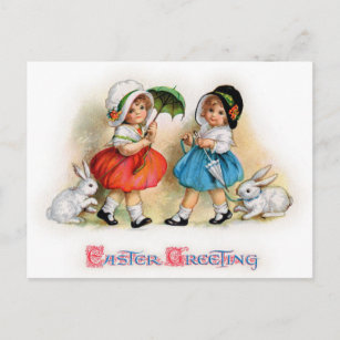 Easter Greetings Holiday Postcard