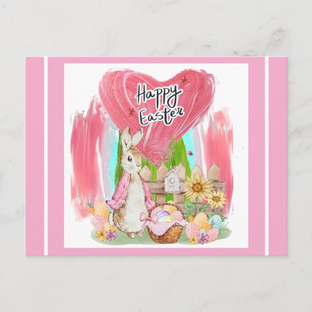 Easter Greetings Postcard (Front)