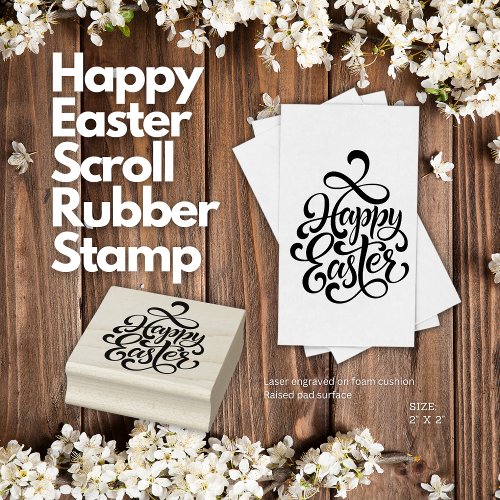 Easter Greetings Rubber Stamp