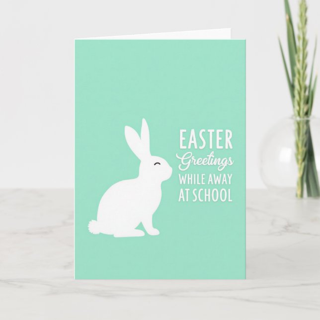 Easter Greetings School Absence Card (Front)