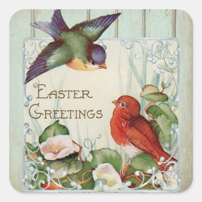 easter greetings stickers (Front)