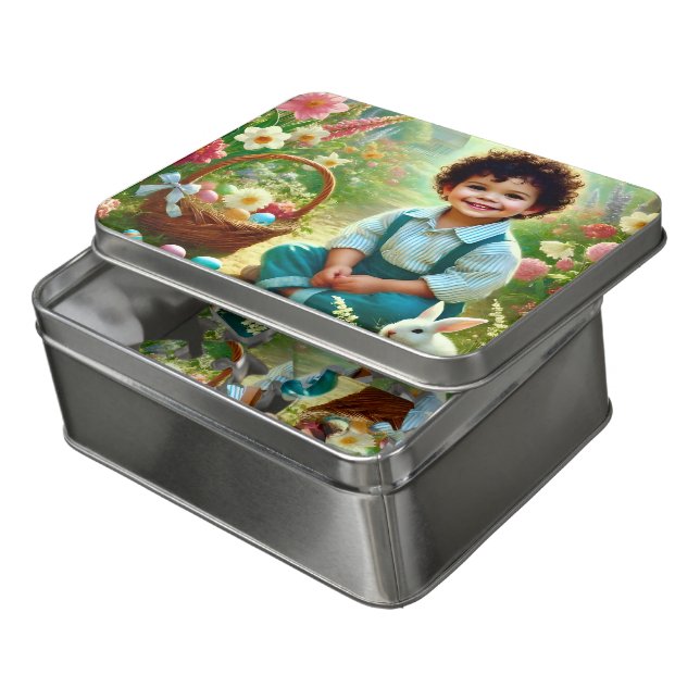 EASTER GREETINGS ~ Vintage Child ~ Puzzle (Lid Open)