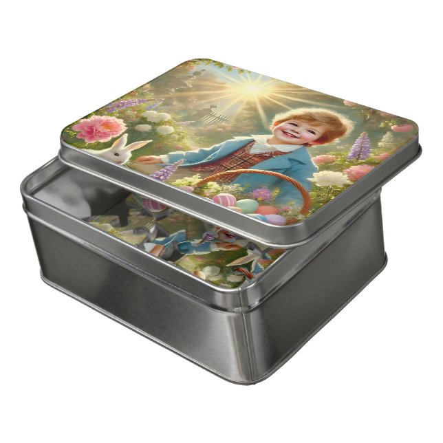 EASTER GREETINGS ~ Vintage Child ~ Puzzle (Lid Open)