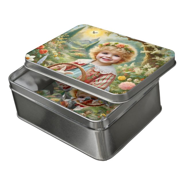 EASTER GREETINGS ~ Vintage Child ~ Puzzle (Lid Open)