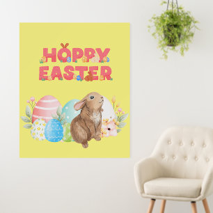 Easter Group Eggs Hoppy Easter day Foam Board
