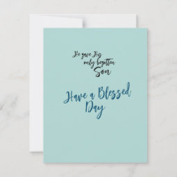 Easter Hallelujah Flat Card | Zazzle