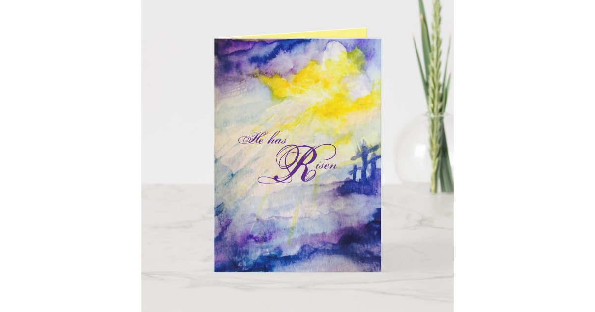 Easter Hallelujah Folded Greeting Card | Zazzle