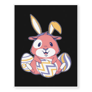 Easter Hamster Rabbit Bunny Eggs Rabbit Lover Temporary Tattoos