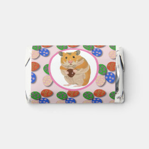 Easter Hamster with Chocolate Egg  Hershey's Miniatures