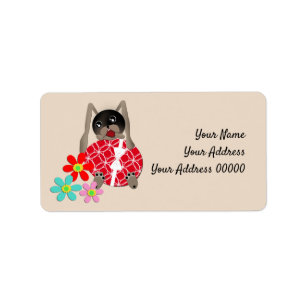 Easter hare, Easter holiday Label