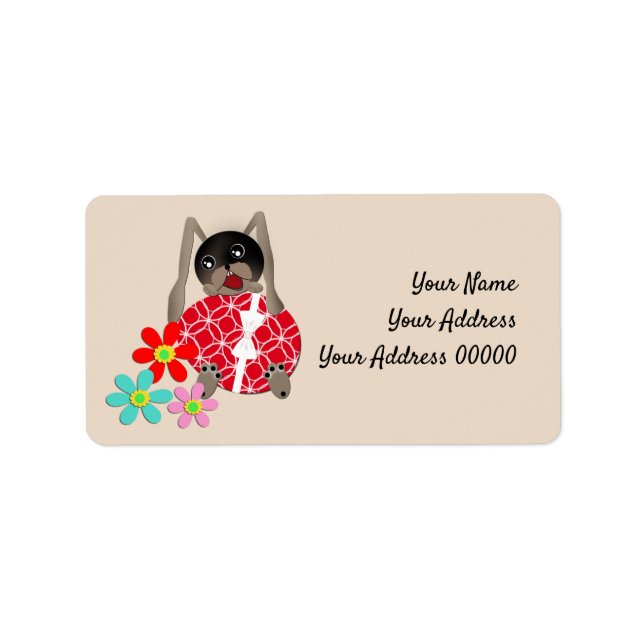 Easter hare, Easter holiday Label (Front)