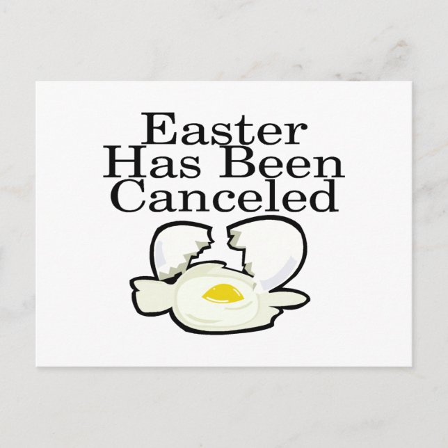 Easter Has Been Canceled Holiday Postcard (Front)