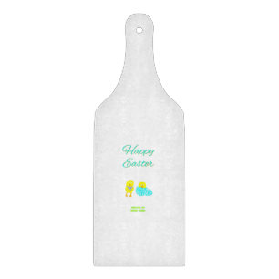 Easter Hatchlings Glass Cutting Board Paddle