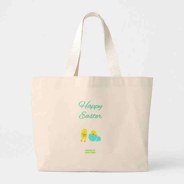 Easter Hatchlings Jumbo Tote (Front)