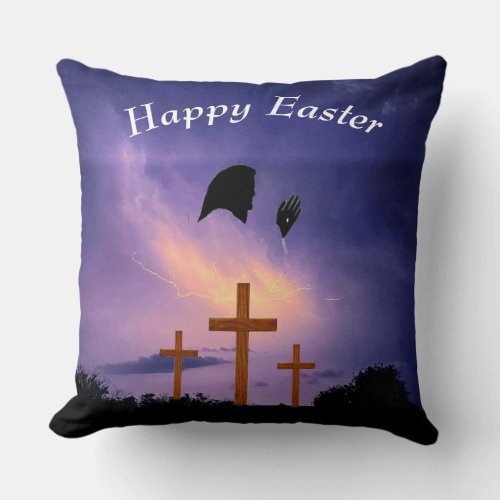 EASTER HE HAS RISEN    THROW PILLOW