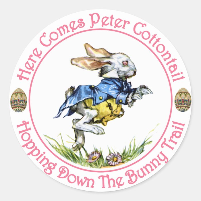 Easter   Here Comes Peter Cottontail Sticker