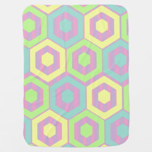 Easter Hexagons  Baby Blanket