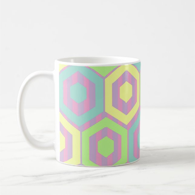 Easter Hexagons  Coffee Mug (Left)