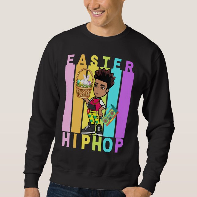 Easter Hip Hop Dance Love Dab Holiday Funny Kids B Sweatshirt (Front)