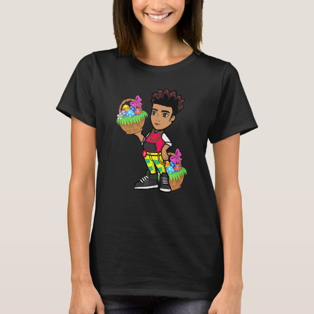 Easter Hip Hop Dance Love Dab Holiday Funny Kids B T-Shirt (Front)