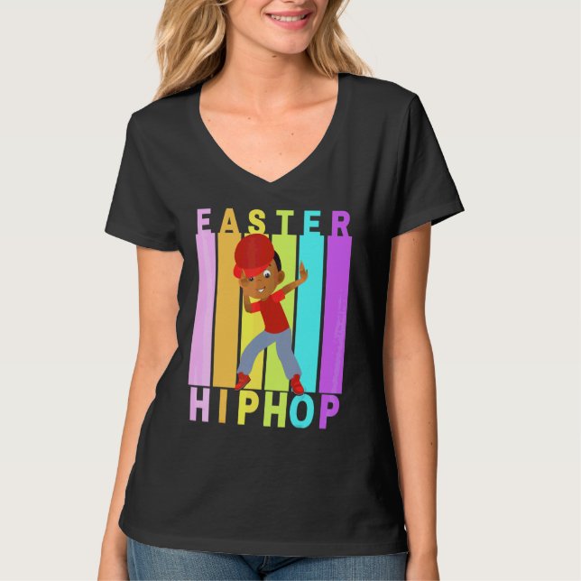 Easter Hip Hop Dance Love Dab Holiday Funny Kids B T-Shirt (Front)