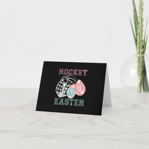 Easter Hockey Happy Easter Thank You Card