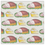 Easter Holiday Dinner Sliced Ham Cream Pie Foodie Fabric