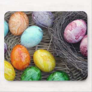 Easter Holiday Painted Eggs Mouse Pad