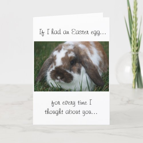 Easter Holland Lop Card