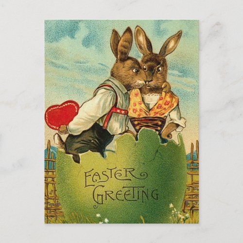 Easter Honey Bunny Postcard