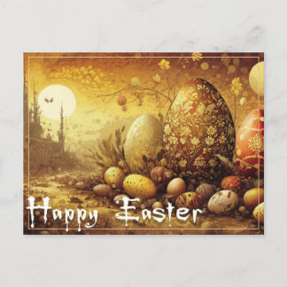 Easter hope in an apocalyptic world holiday postcard