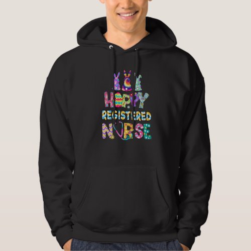 Easter Hoppy Registered Nurse Bunnies Eggs Stetho Hoodie