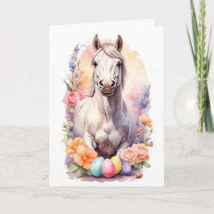 Easter horse holiday card