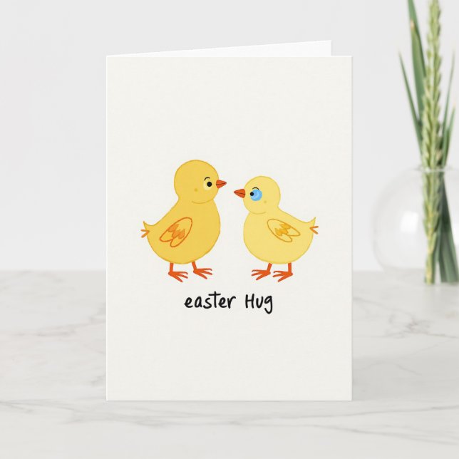 Easter Hugs Little Bird Card (Front)