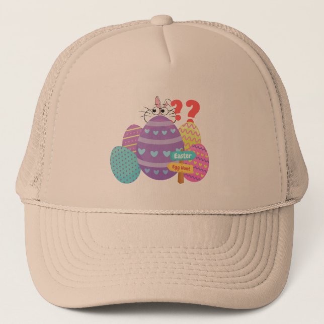 Easter Hunt - Bunny Lost Theme Caps/Hats Trucker Hat (Front)