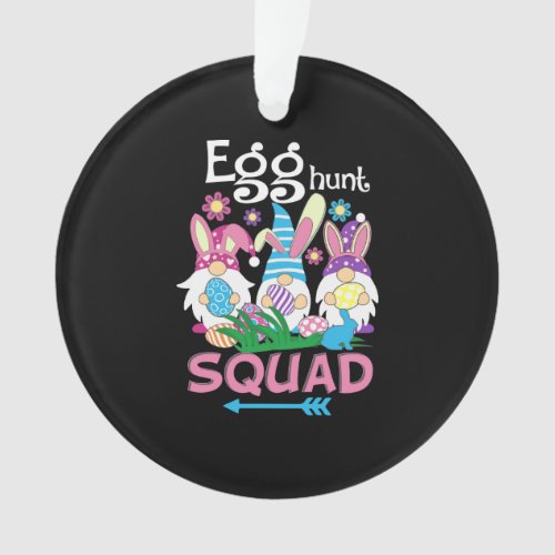Easter Hunt Squad Easter Egg Hunt Gnome Family   Ornament