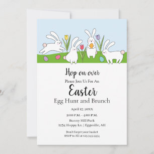 Easter Invitation for Egg Hunt Brunch Birthday